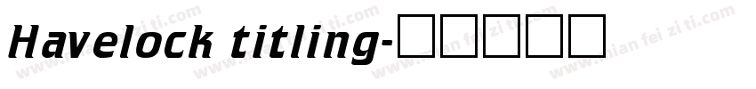 Havelock titling字体转换